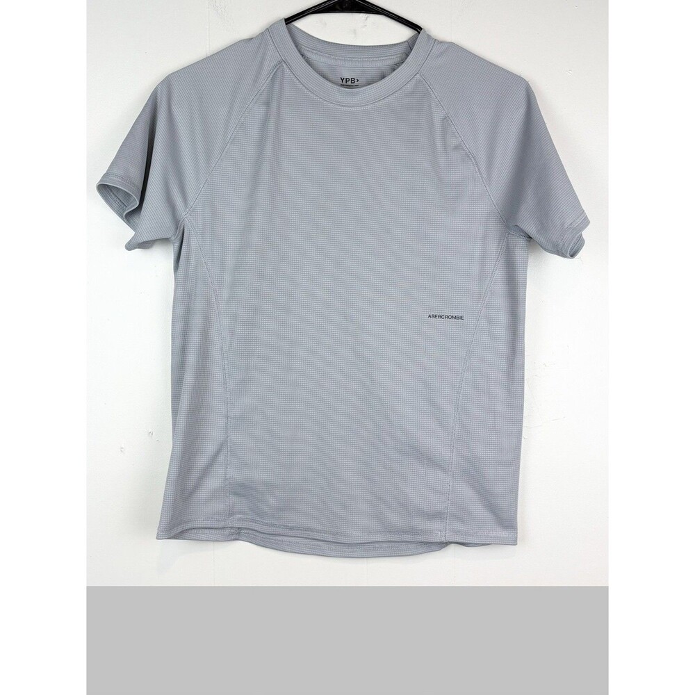 Abercrombie Kids YPB Shirt Boys 11/12 Breathable Moisture Wicking Gray Athletic